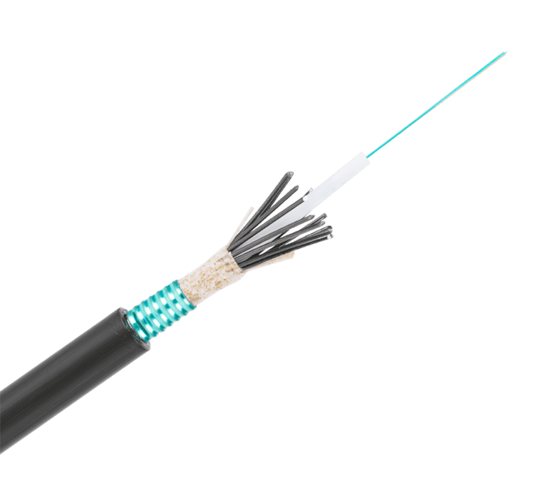 Cavo in fibra ottica per esterni tipo tubo centrale GYXTS