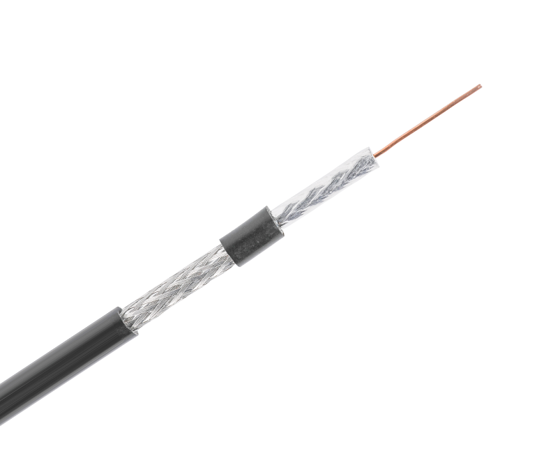 Cavo coassiale standard da 75 Ohm serie RG6: nastro singolo e treccia