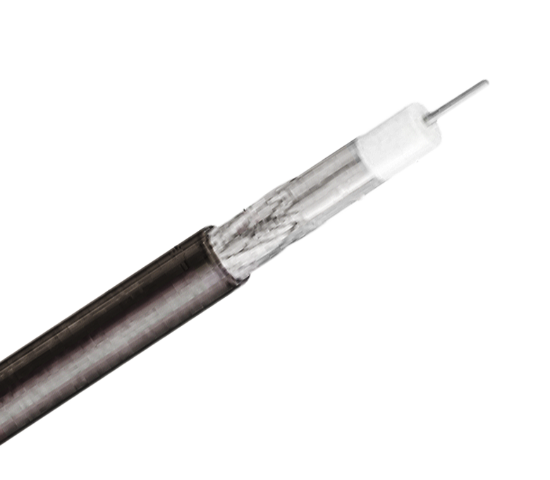 Cavo coassiale standard da 75 Ohm serie RG11: nastro singolo e treccia