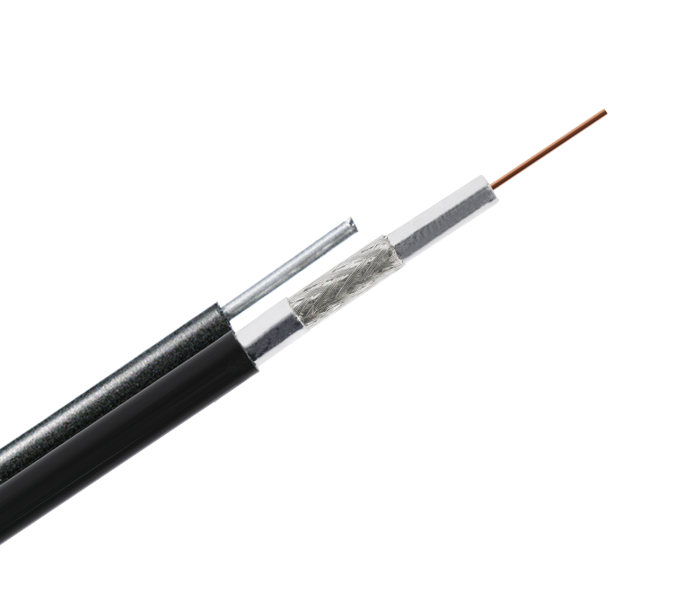 Cavo coassiale da 75 Ohm serie RG11TMF—Tri-Shield con Messenger, Jelly