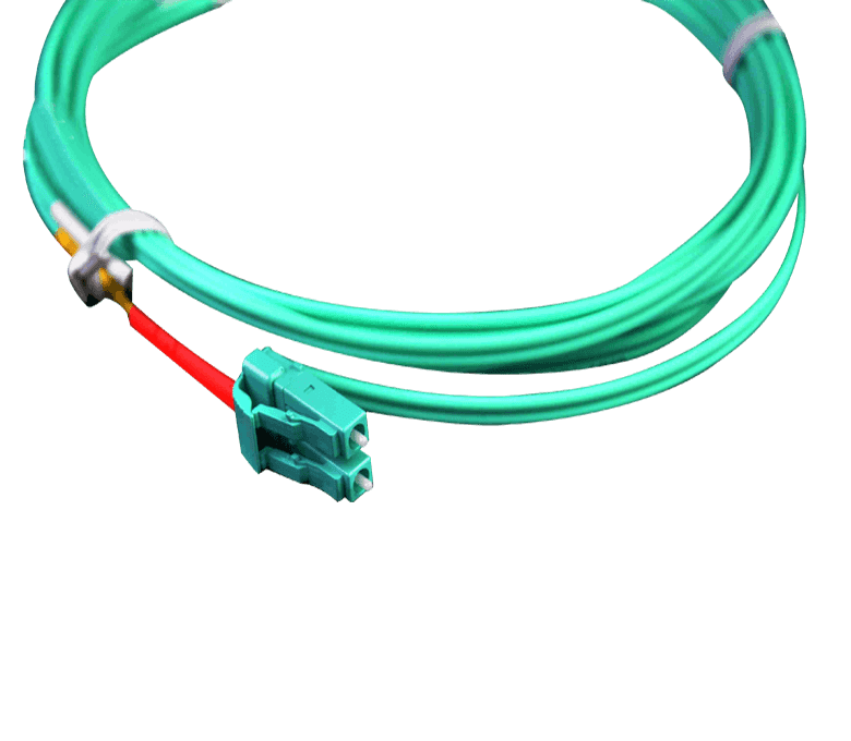 Accessorio per la distribuzione dell'alimentazione in serie di cavi ottici con ponticello in fibra